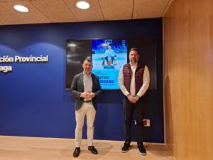 Carlos Cabezas en el lanzamiento del Ciclo de Charlas con la diputación de Málaga
